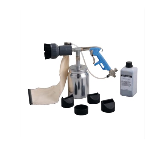 WALMEC-ASTURO Pistola per Sabbiatura a Recupero con Serbatoio Inferiore e Accessori, Supermistral - 1000cc.