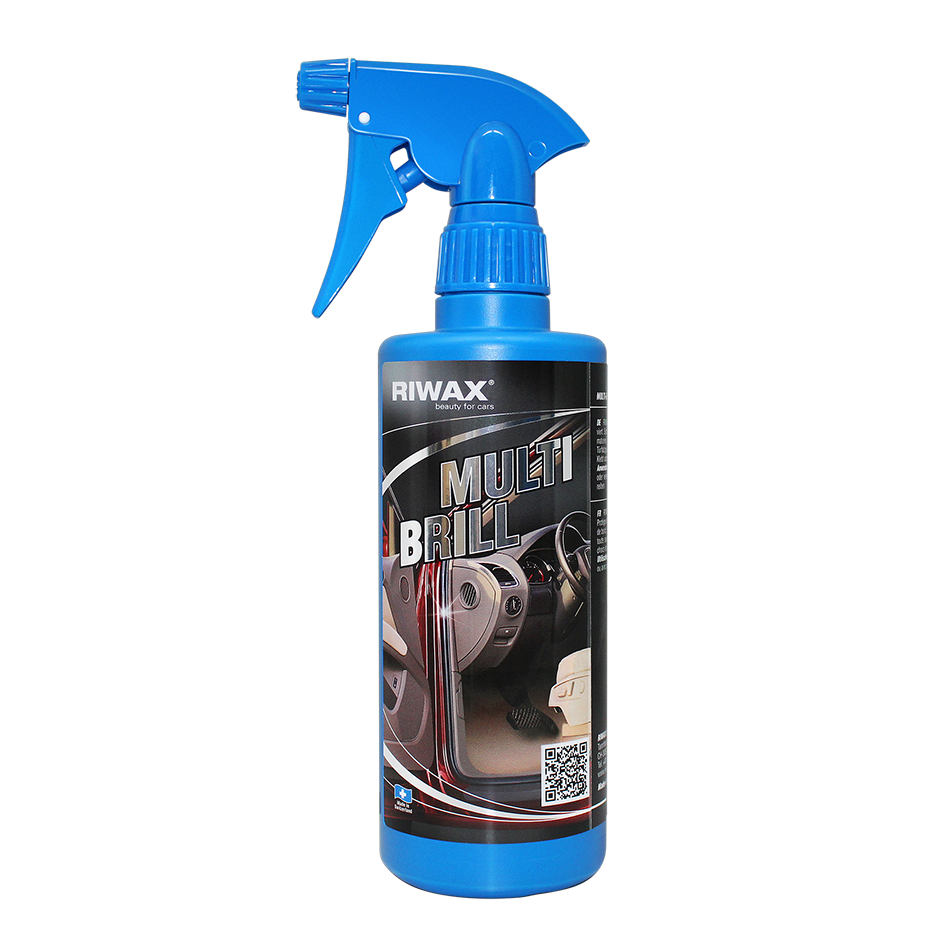 RIWAX Ravvivante Spray per Plastiche, Multi Brill Trasparente - 500ml.