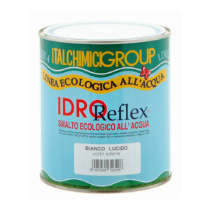 ITALCHIMICI Smalto all'Acqua Atossico, per Metalli, Lamiere Zincate, Alluminio, Plastica e Legno Idroreflex, Vari Colori - 750/2500ml.