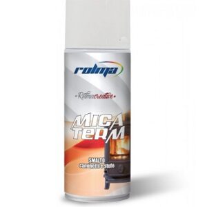 ROLMA Vernice Siliconica Spray  Alta Temperatura 650°, per Caminetti e Stufe, Mica Term - Vari Colori
