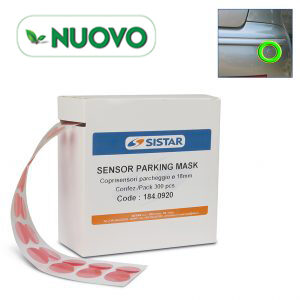 Adesivi Removibili per Sensori di Parcheggio, Resistenti Fino a 180°(Confezione da 300pz) - 18mm.