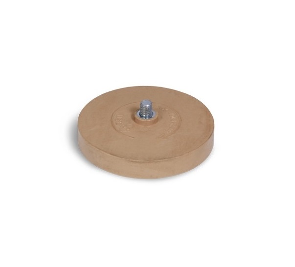 Tampone in Gomma Speciale Elimina Adesivi e Colla, Attacco M6 - Ø88x15mm.