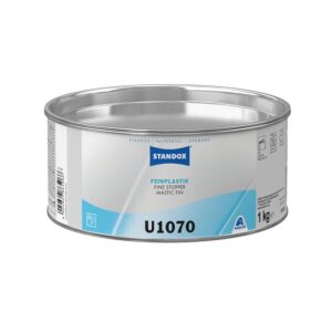 STANDOX Stucco per Rifinitura per Metallo e Plastica, FeinPlastik U1070, Grigio - 1kg.